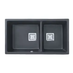 FDV - Lavaplatos Deluxe 2C Granito Negro