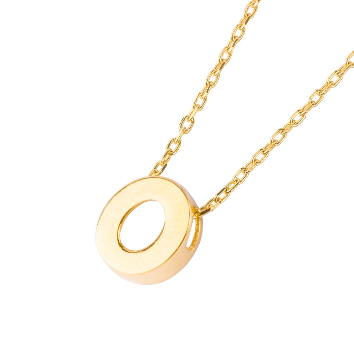 JB JOYAS BARON - Collar de Oro 18kt Letra O