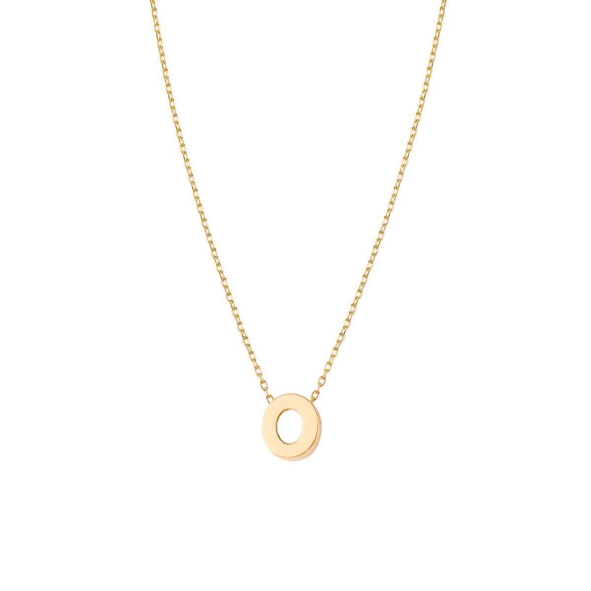 JB JOYAS BARON - Collar de Oro 18kt Letra O