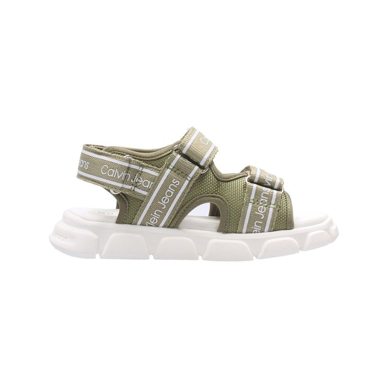 CALVIN KLEIN - Sandalia Niño Velcro Military Verde Calvin Klein