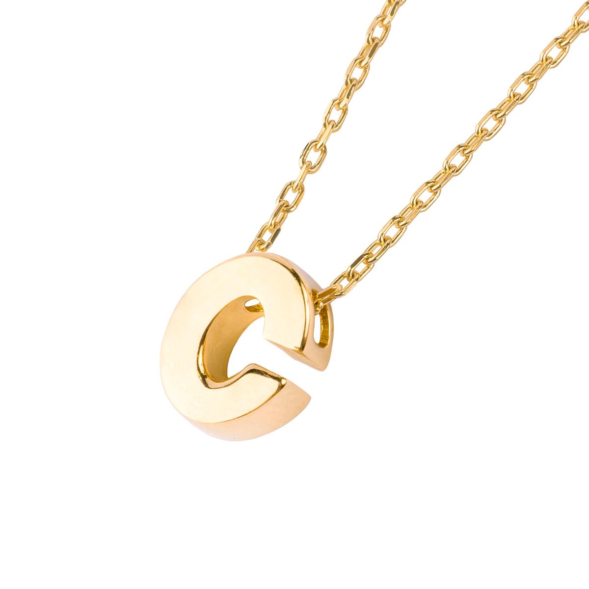 JB JOYAS BARON - Collar de Oro 18kt Letra C