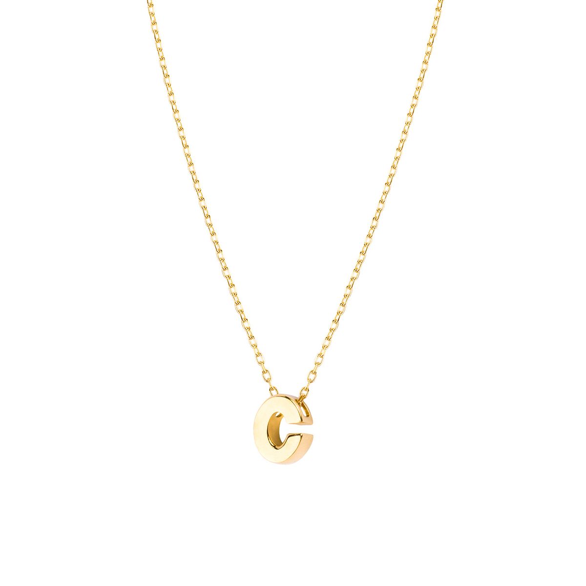 JB JOYAS BARON - Collar de Oro 18kt Letra C