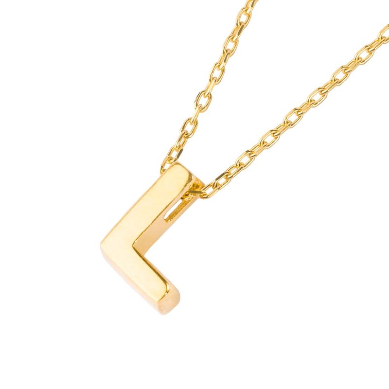 JB JOYAS BARON - Collar de Oro 18kt Letra L