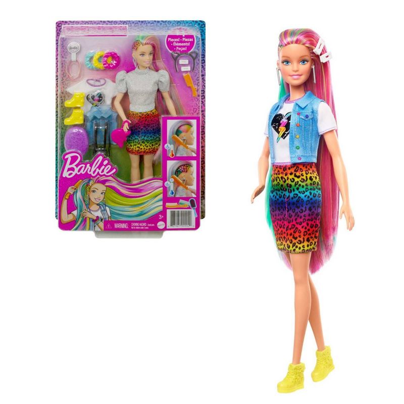BARBIE - Barbie Peinados Animal Print Mattel-Rubia