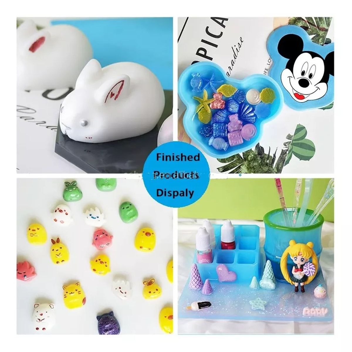 GENERICO - Pigmento Para Resina Uv Epóxica 18 Colores Solido Iron Oxido