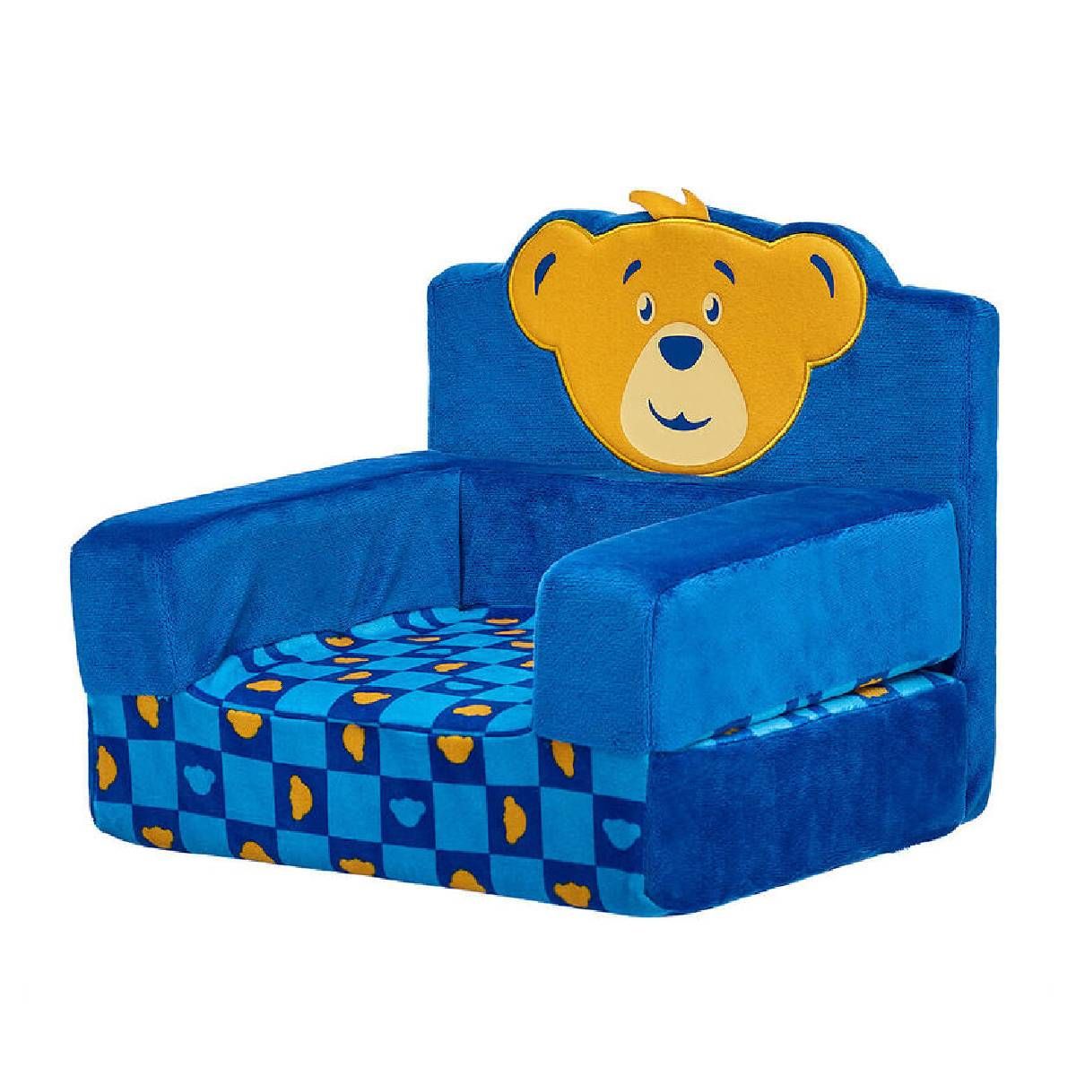 BUILD A BEAR - Sillón cama Build a Bear peluche azul brillante