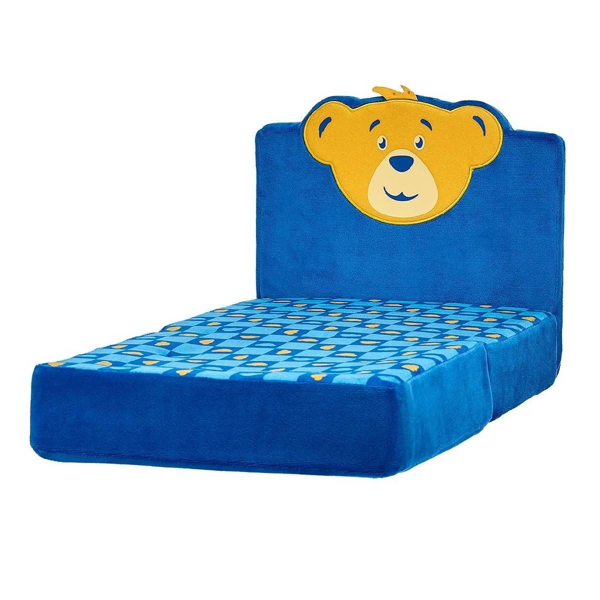 BUILD A BEAR - Sillón cama Build a Bear peluche azul brillante