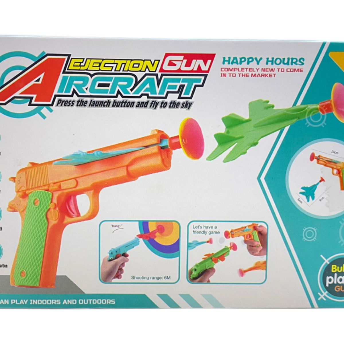 GENERICO - Pistola Lanza Aviones Juguete + 3 Aviones Niños