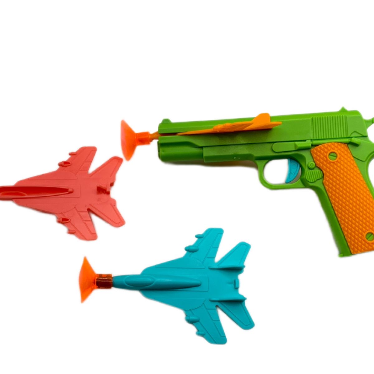 GENERICO - Pistola Lanza Aviones Juguete + 3 Aviones Niños