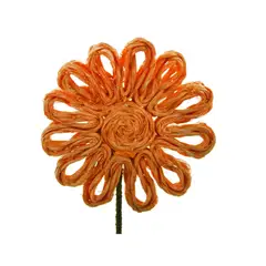 SOHOGAR - Flor Yute Naranja 30 cm Pack 6 un.