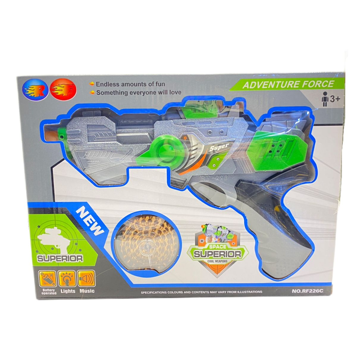 GENERICO - Pistora Juguete Con Luz Led Multicolor Y Sonido Para Niños