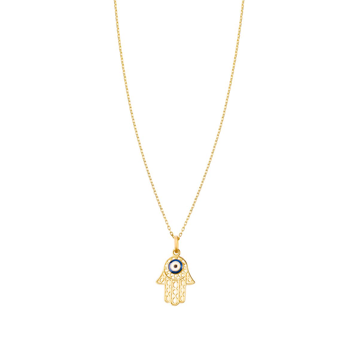 JB JOYAS BARON - Collar de Oro 18kt Mano de Fatima