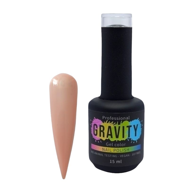 GRAVITY - Nude Translúcido Francesa Esmalte Permanente 15ml 033.