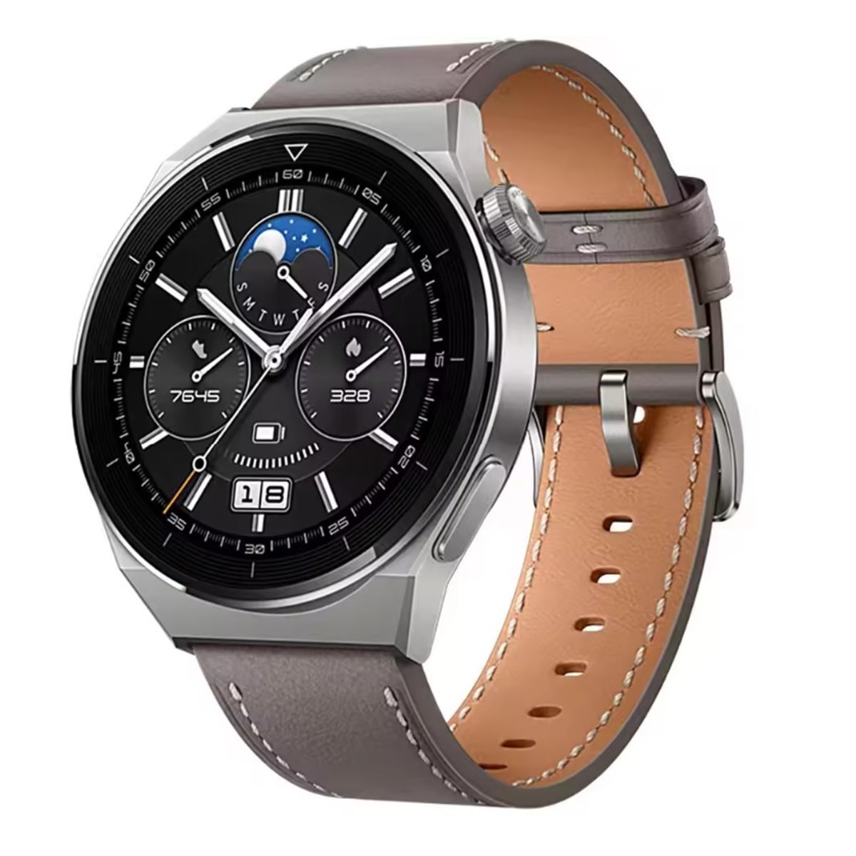 GENERICO - Correa Cuero Compatible Huawei Gt 6, 5 46mm , GTR 4