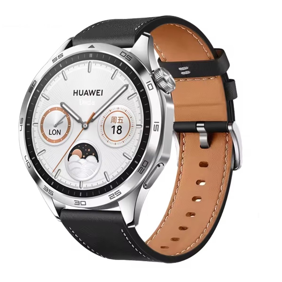 GENERICO - Correa Cuero Compatible Huawei Gt 6, 5 46mm , GTR 4