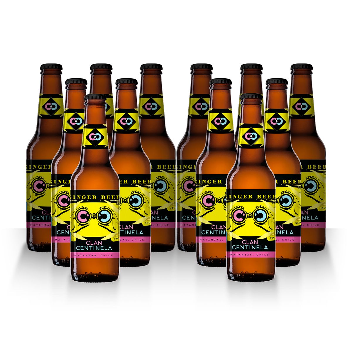 GENERICO - Ginger Beer - Pack 12 Botellas - Fermentación Natural