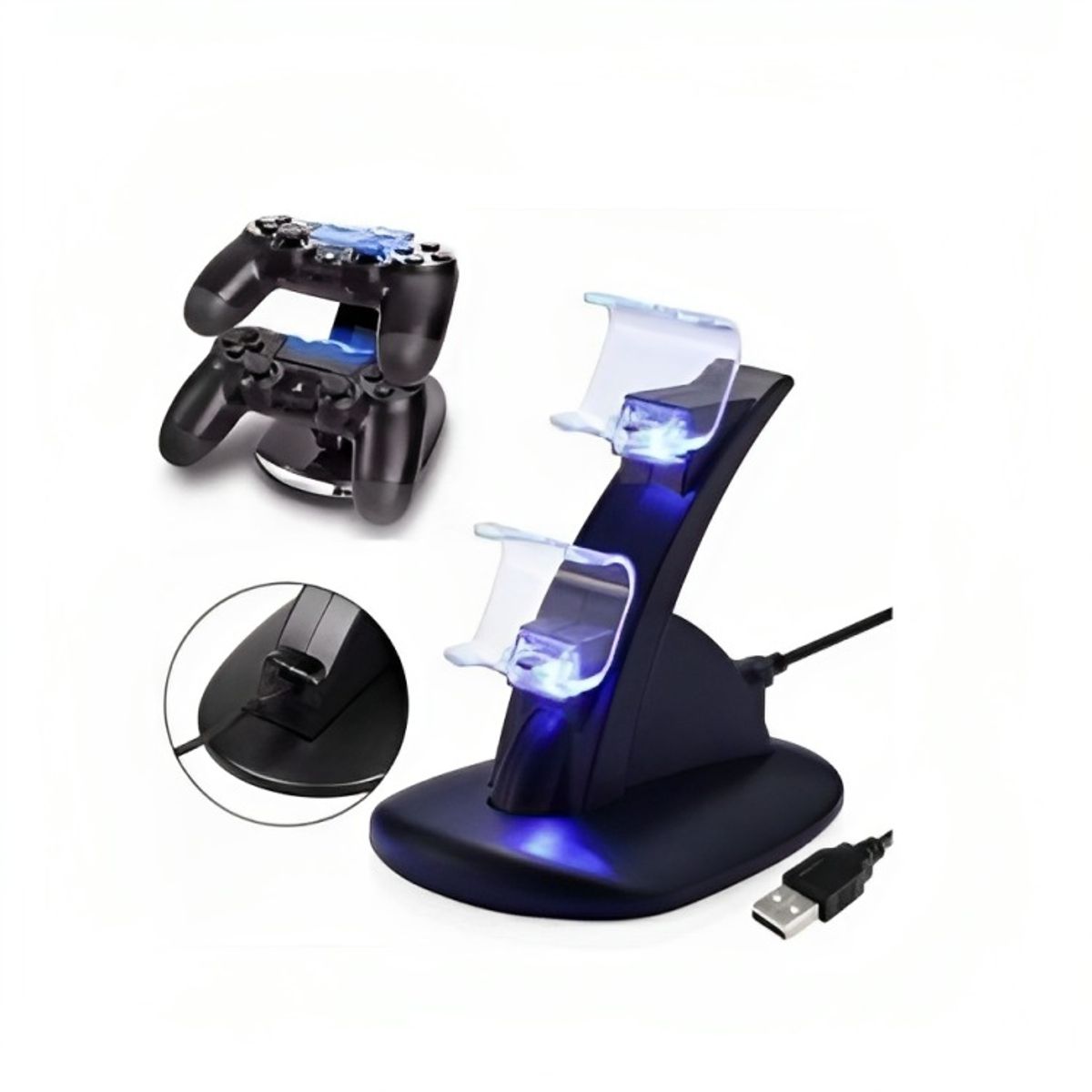 OEM - SOPORTE CARGADOR PARA JOYSTICK DE PS4.