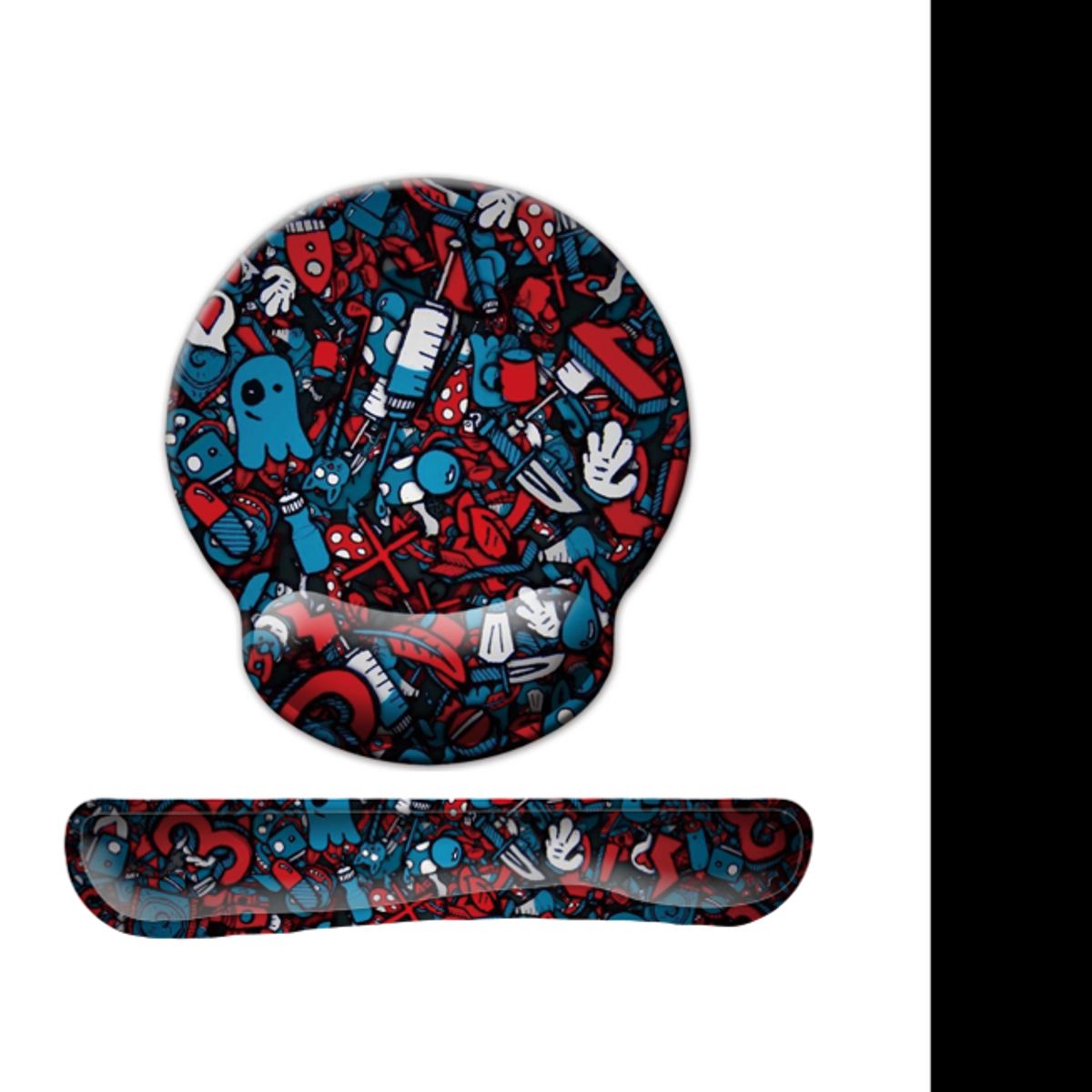 GENERICO - Reposa Muñecas Para Teclado  Mouse Pad Con Apoya Muñeca