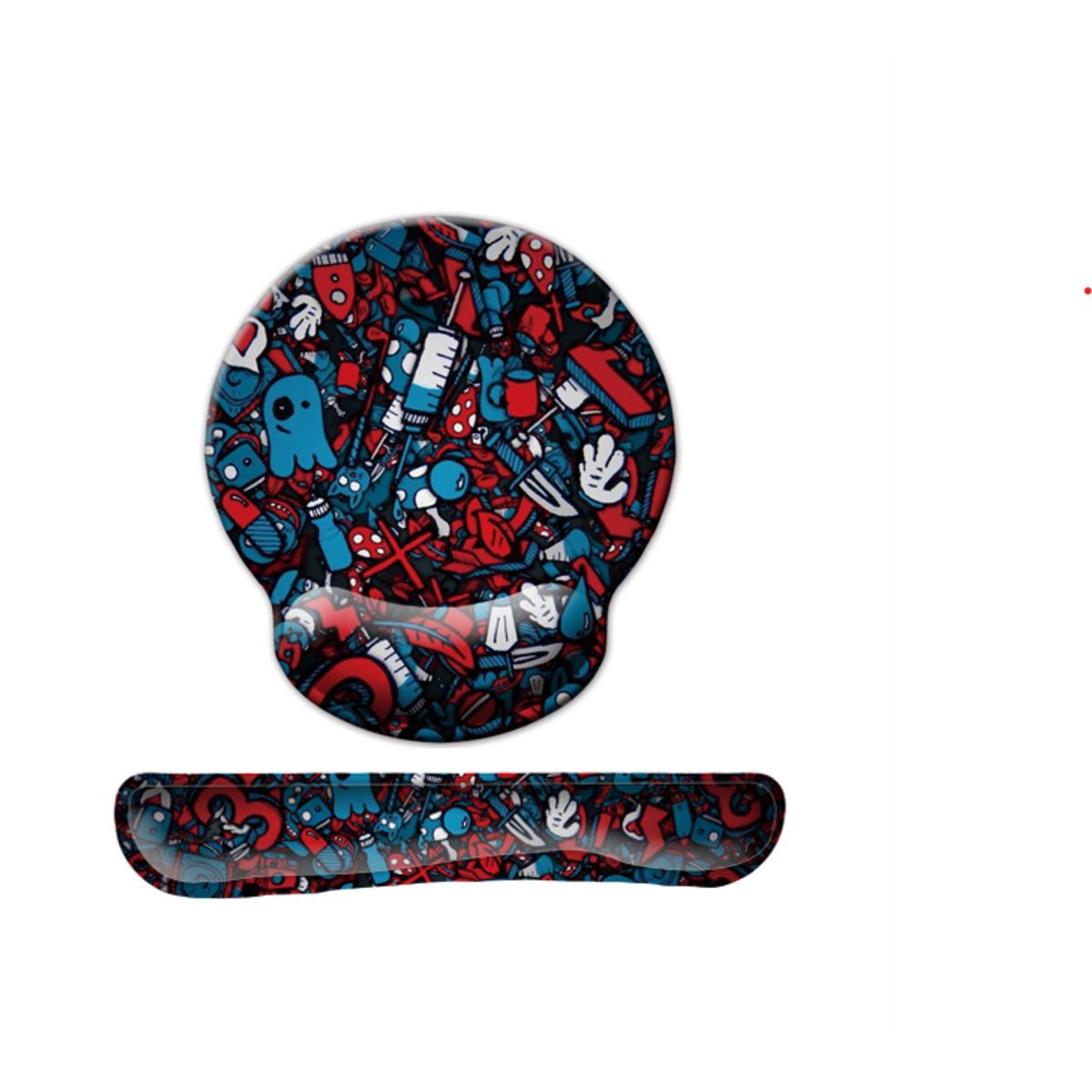 GENERICO - Reposa Muñecas Para Teclado  Mouse Pad Con Apoya Muñeca