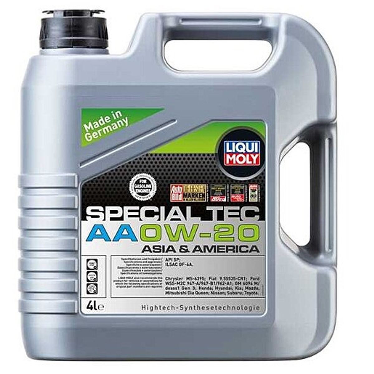 LIQUI MOLY - ACEITE DE MOTOR LIQUIMOLY 0W20 SPECIAL TEC AA X4LITROS