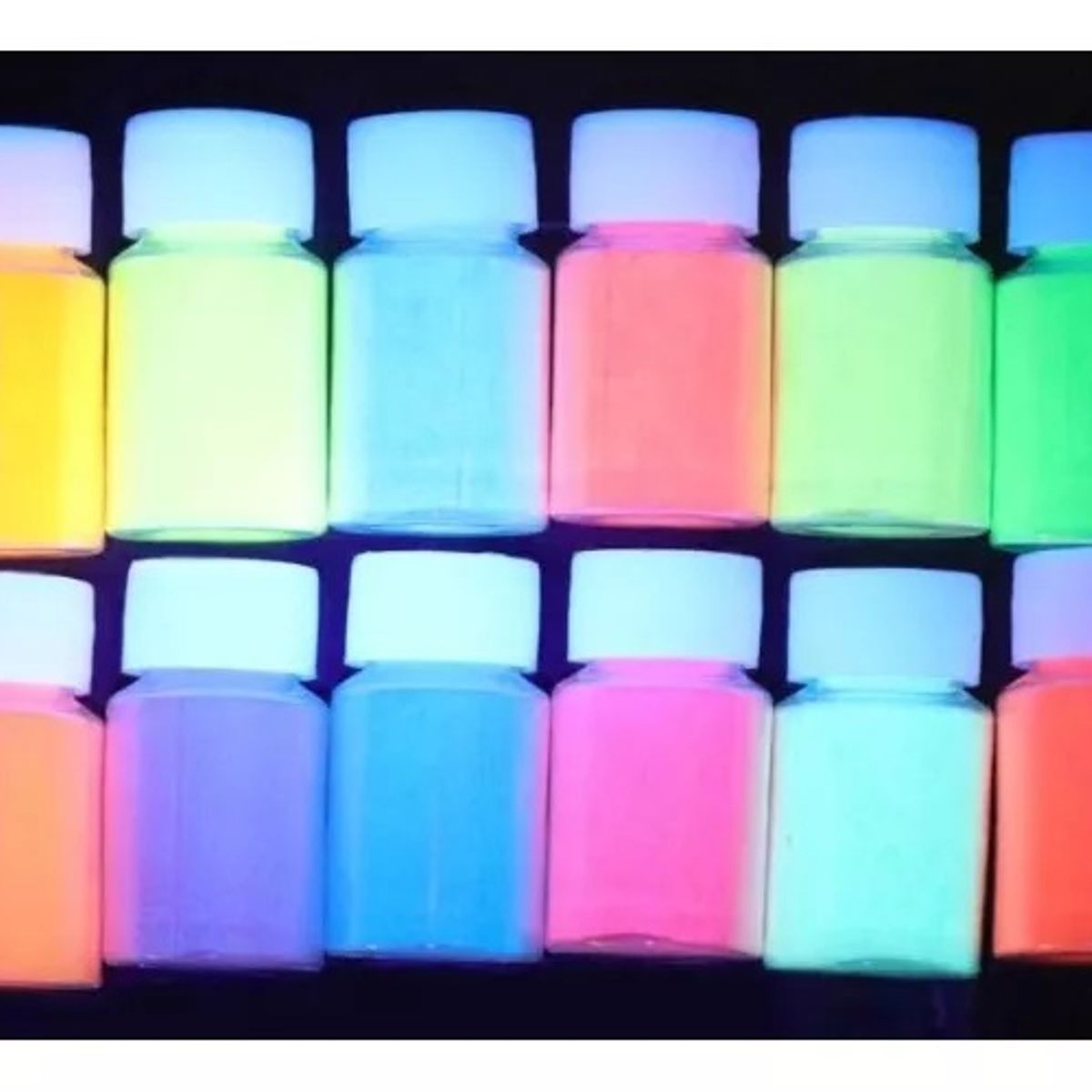 GENERICO - Pigmento Polvo Resina Uv 12 Colores Fluorescente.