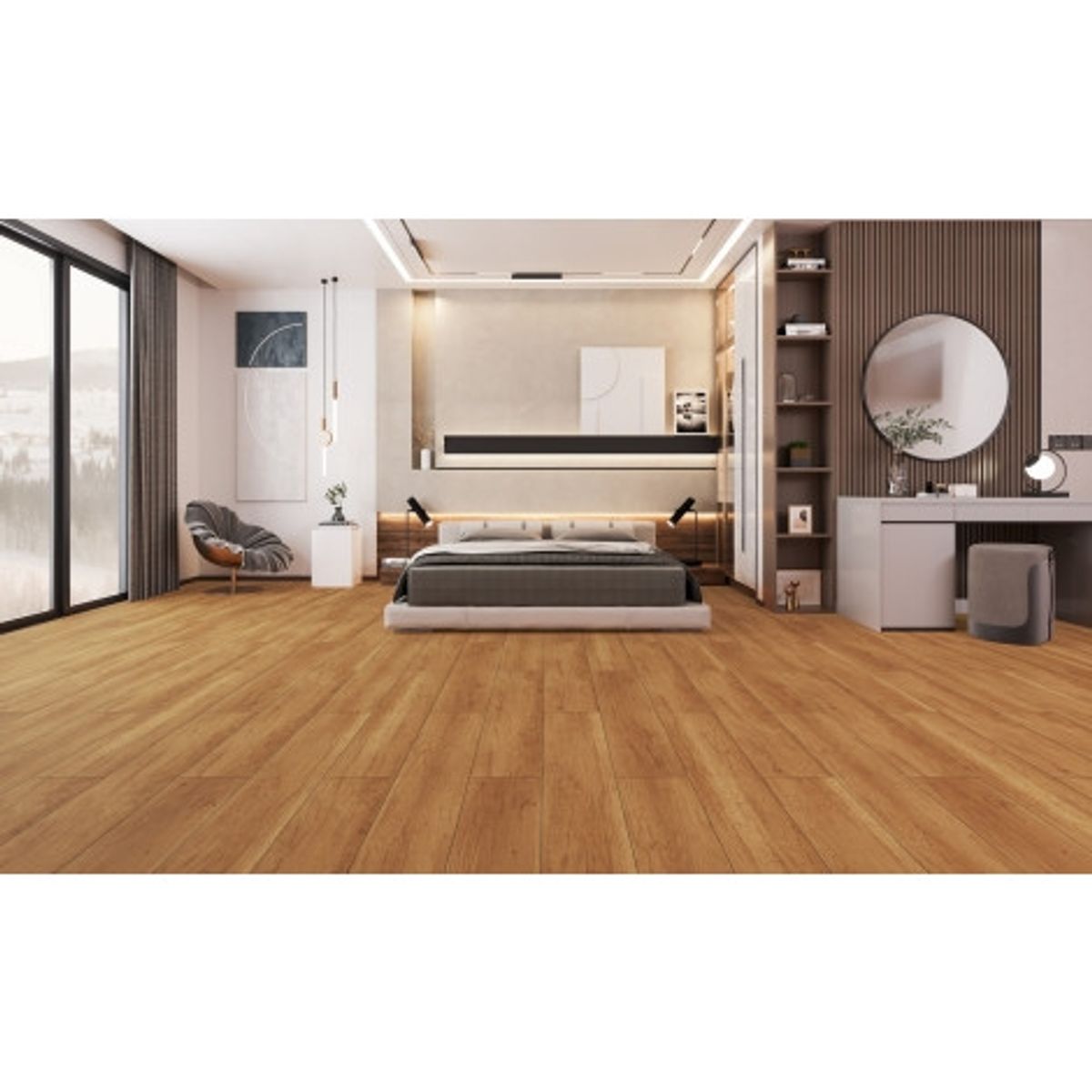 SIGNET - Piso Fotolaminado 8mm AC4 Bisel 1.899 Mt2 Signet