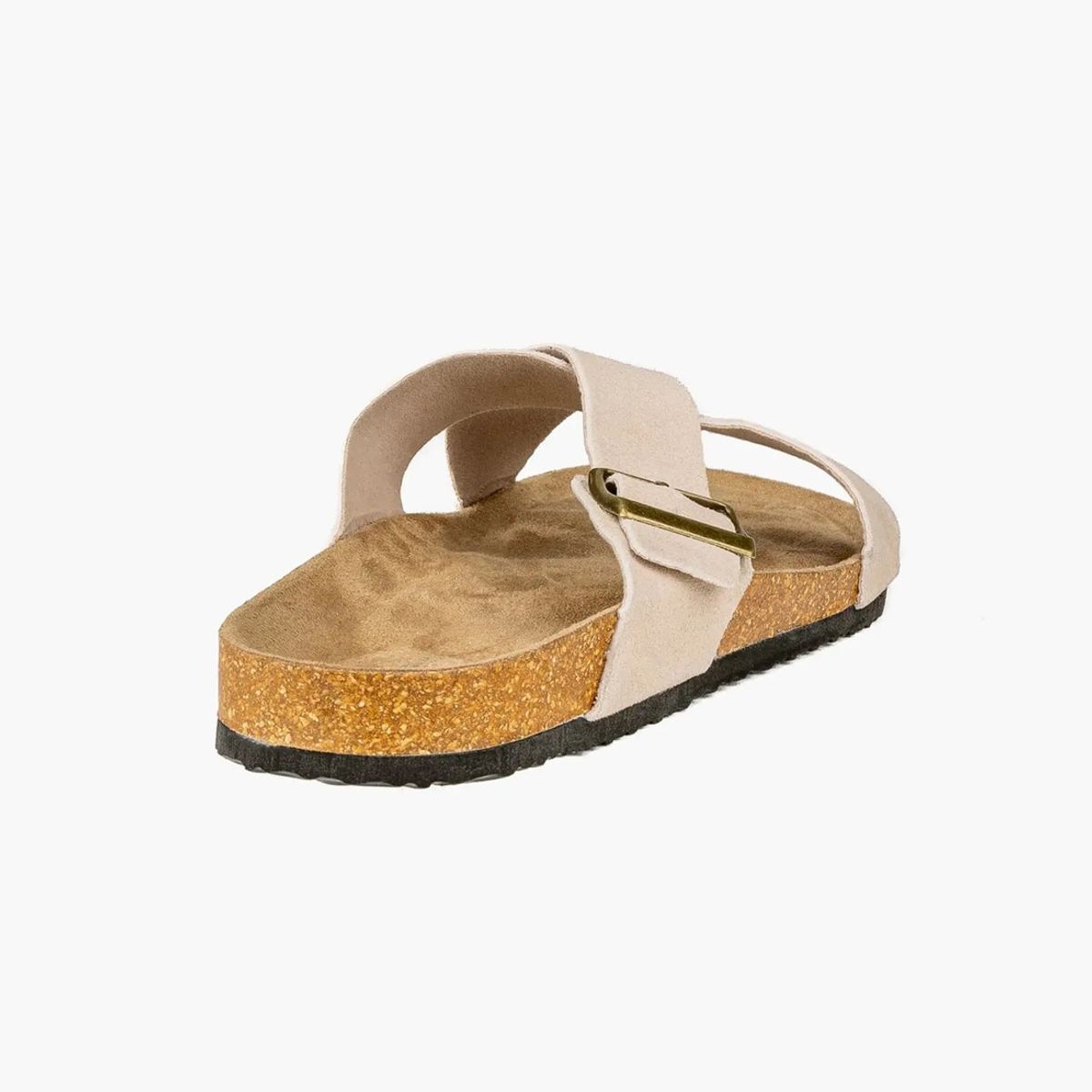 LOUNGE - Sandalias Mujer Gamuza Cruzadas Beige LOUNGE