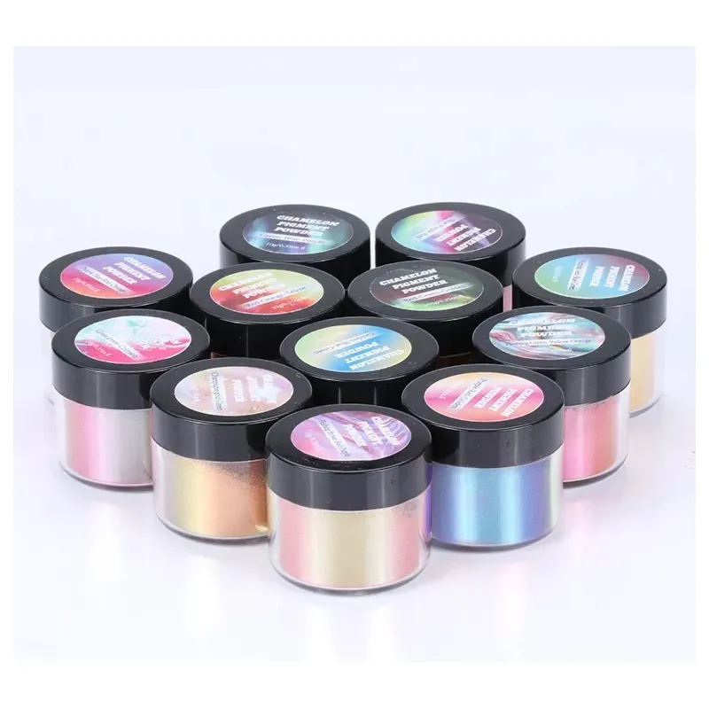 GENERICO - Pigmento Polvo Para Uñas Chameleon Flakes 12pcs