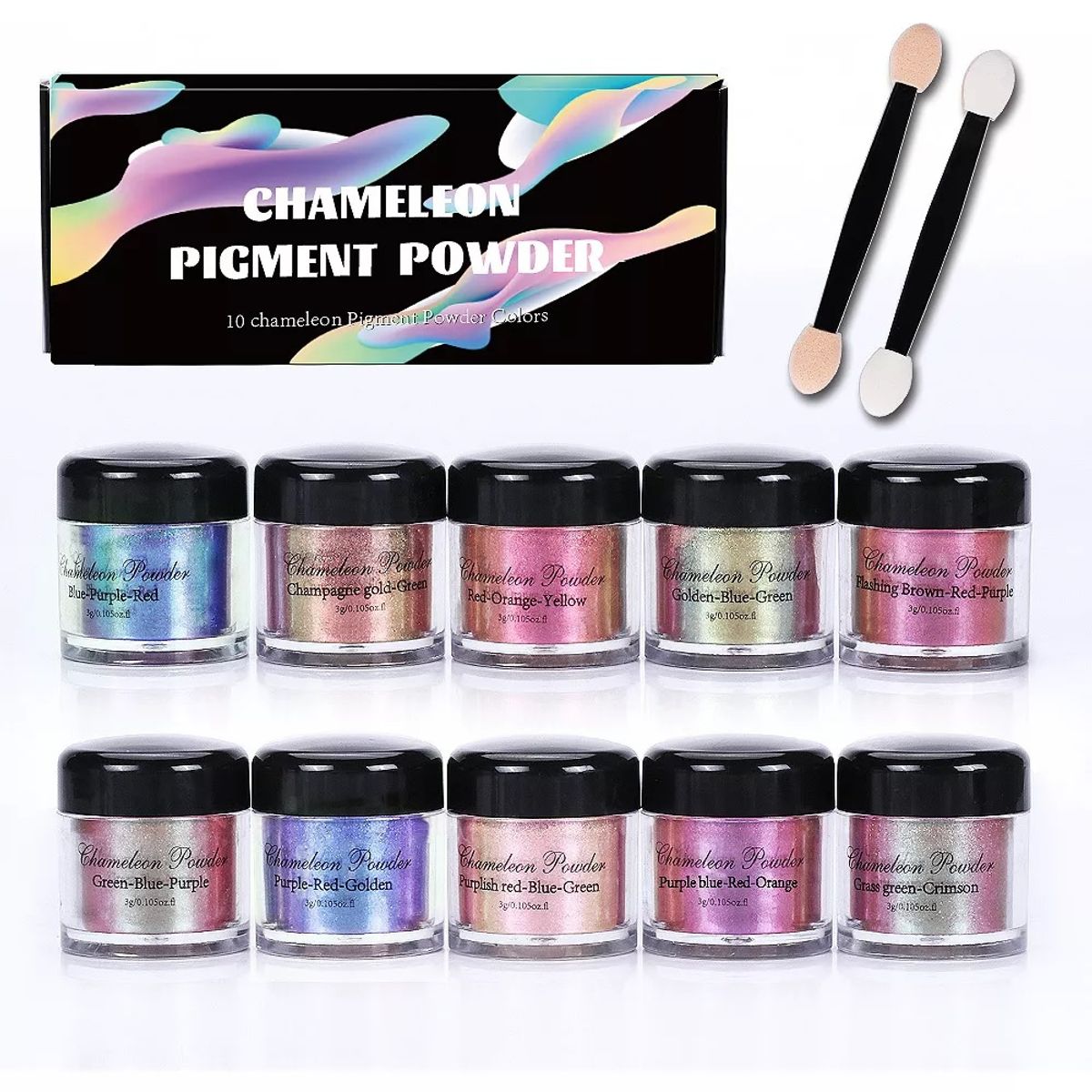 GENERICO - Pigmento Polvo Resina Uv 10 Chameleon Flakes.