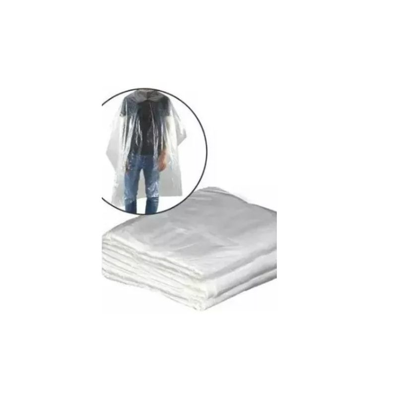 GENERICO - Capa Desechable Transparentes Peluqueria 50 unidades