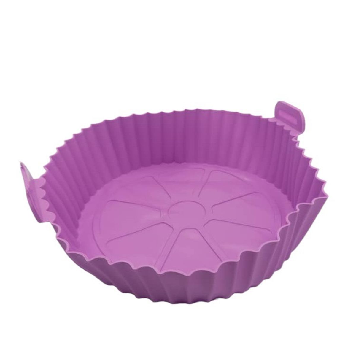 GENERICO - Cesta de silicona para freidora de aire circular morado