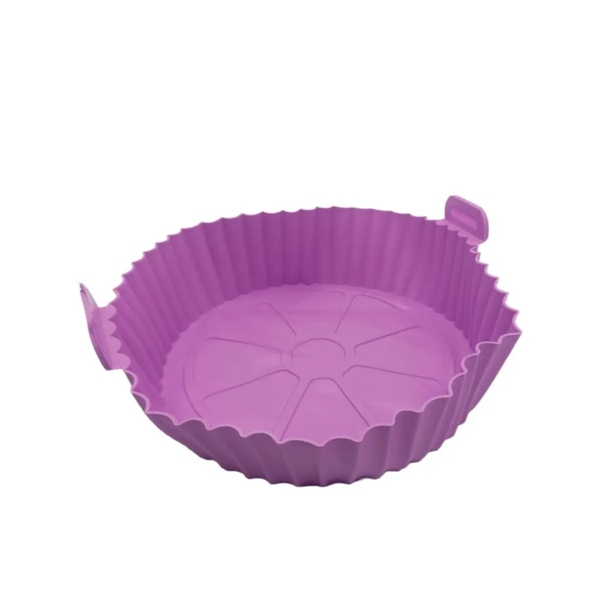 GENERICO - Cesta de silicona para freidora de aire circular morado