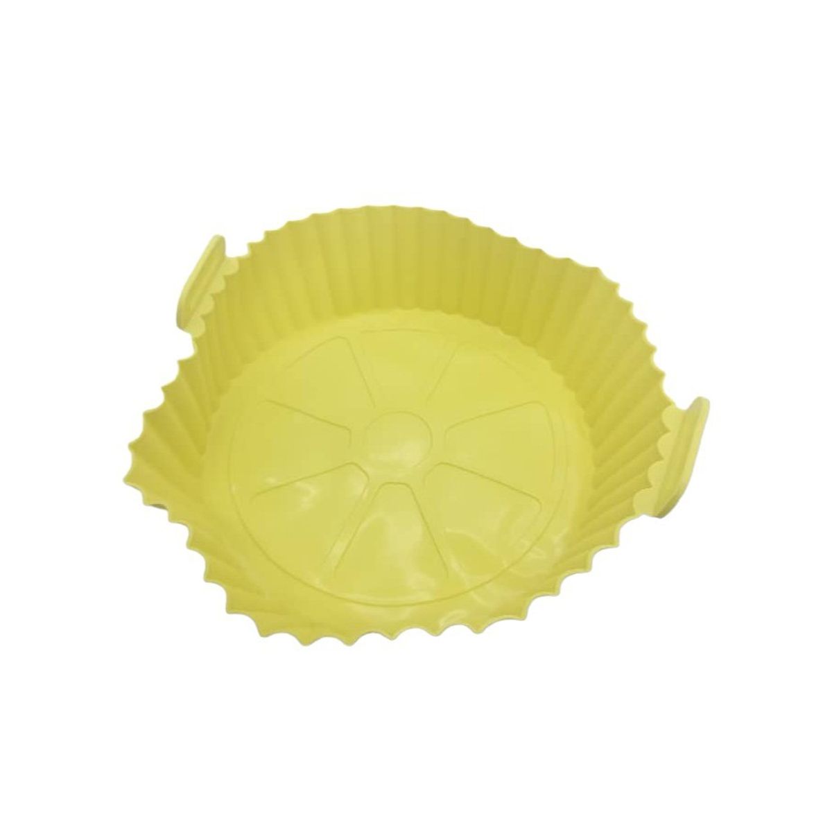 GENERICO - Cesta de silicona para freidora de aire circular amarillo