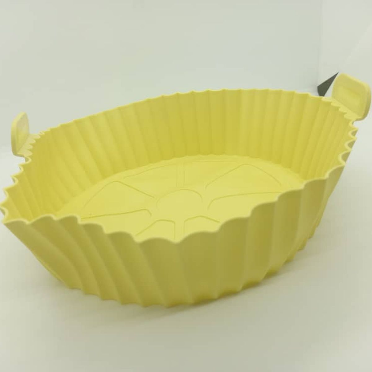 GENERICO - Cesta de silicona para freidora de aire circular amarillo