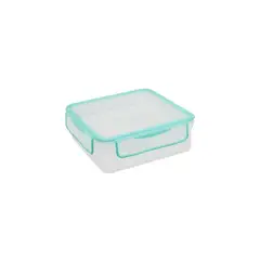 KEEP - Hermético Plástico Cuadrado 600ml Turquesa