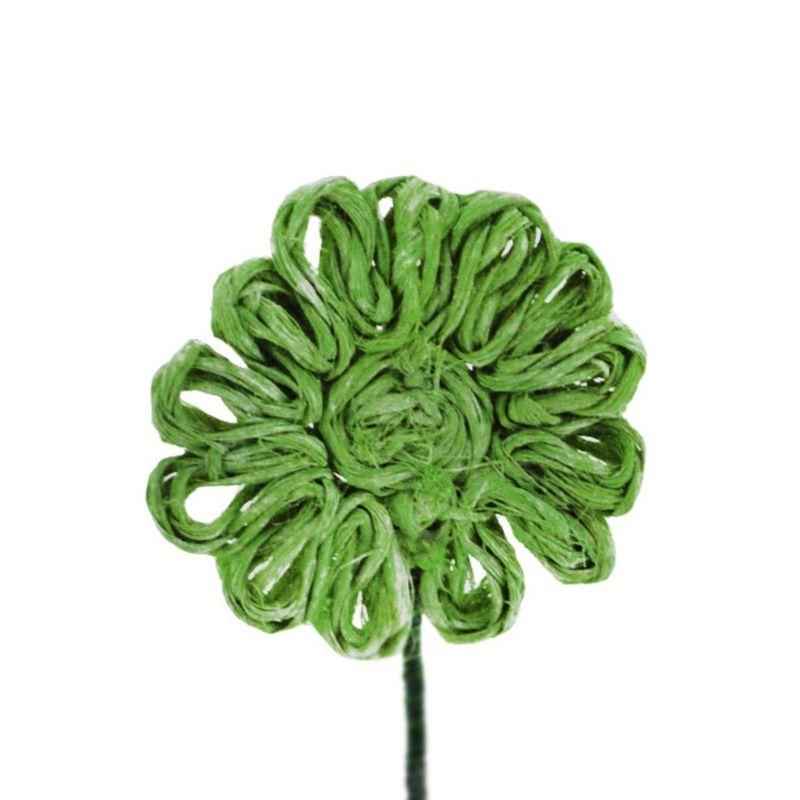 SOHOGAR - Flor Yute Verde 30 cm Pack 6 un.
