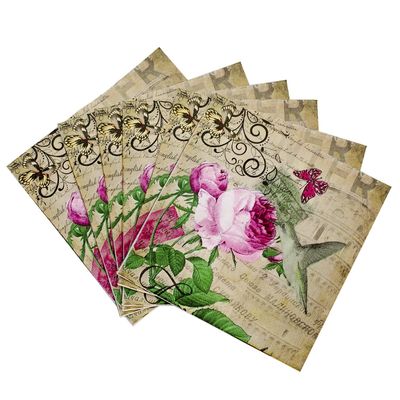 Imagen 2 del producto Pack 4 paquetes de Servilleta diseño Picaflor