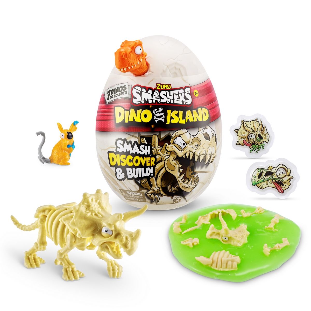 SMASHERS - Nano Huevo Smashers Dino Island Zuru - Naranjo