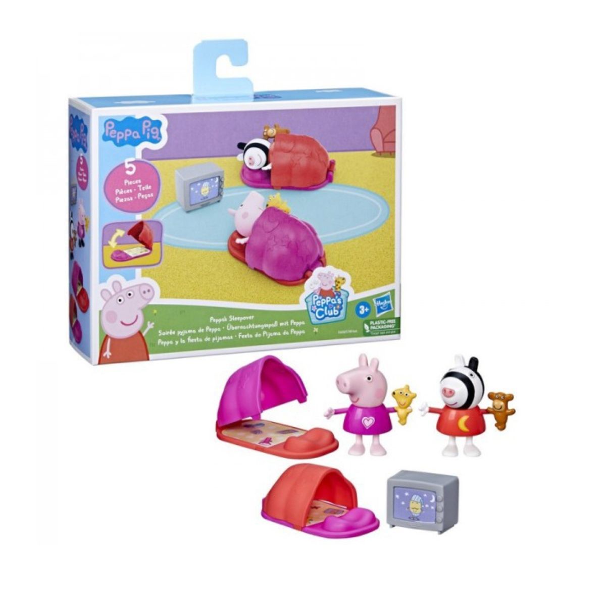 PEPPA PIG - Playset Peppa Pig fiesta de pijamas con figuras