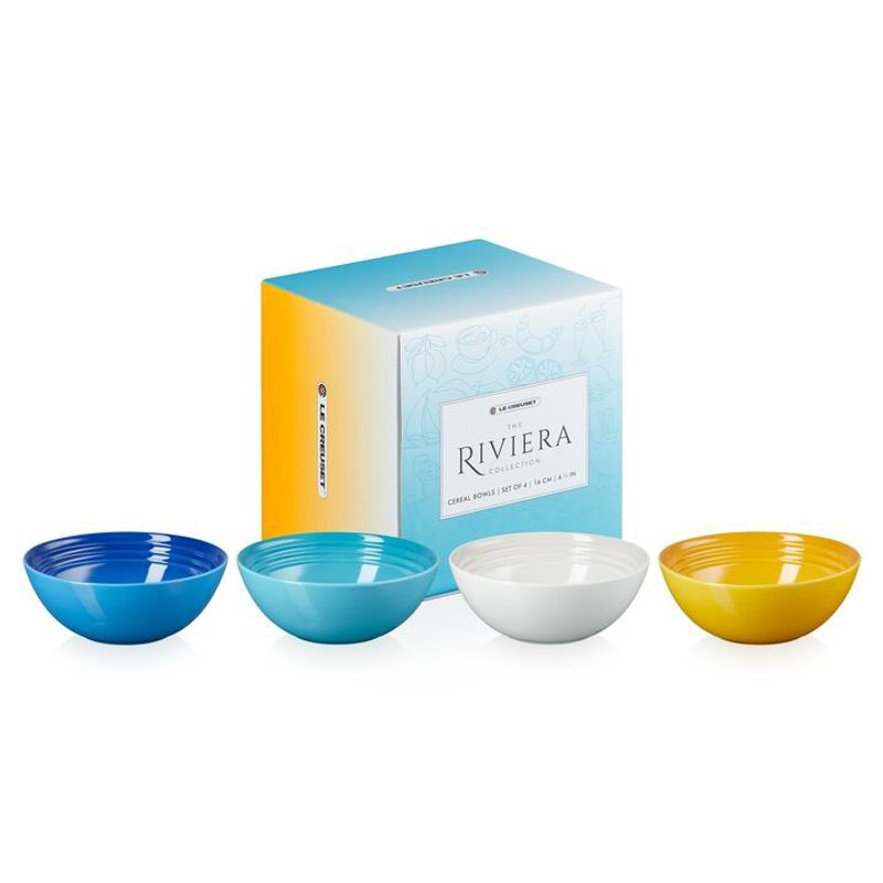LE CREUSET - Set 4 Bowls Cereal 16cm Riviera