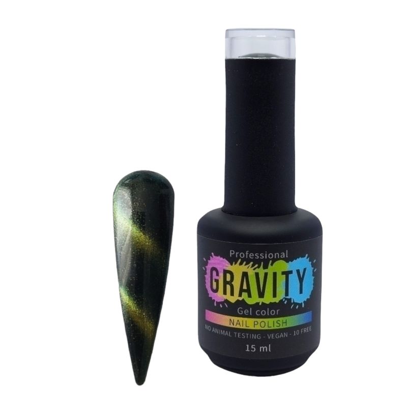 GRAVITY - Galaxy Green 8D Esmalte Permanente Profesional 15ml 080.