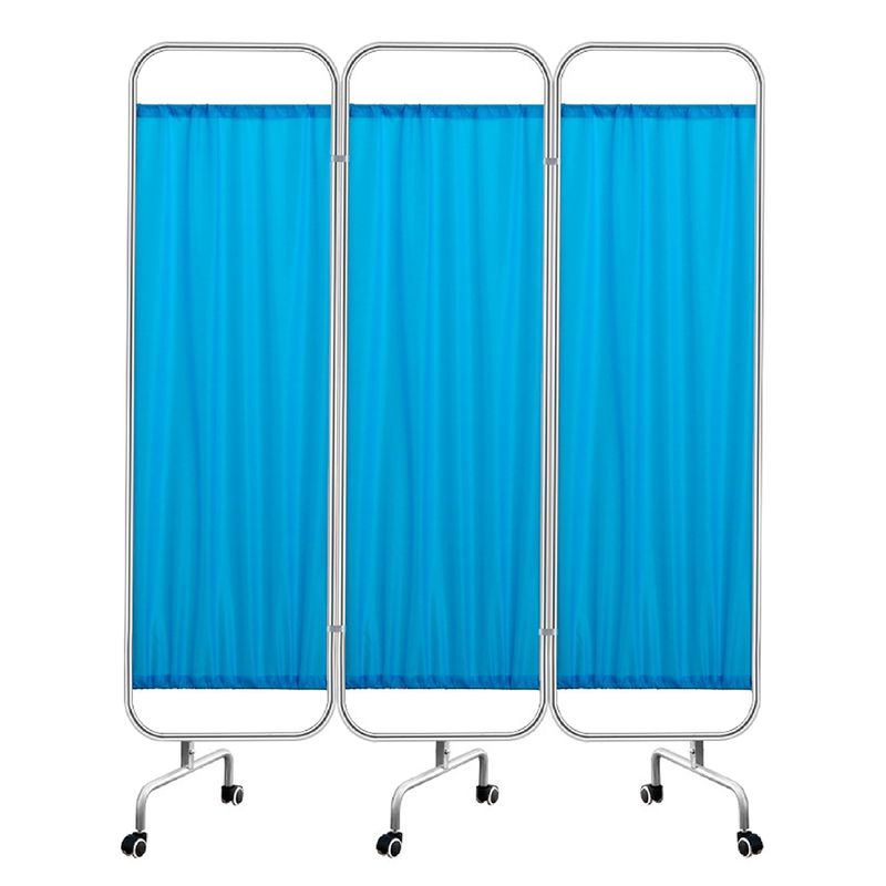 GENERICO - Biombo Clínico 3 Cuerpos Separador Plegable Con Ruedas