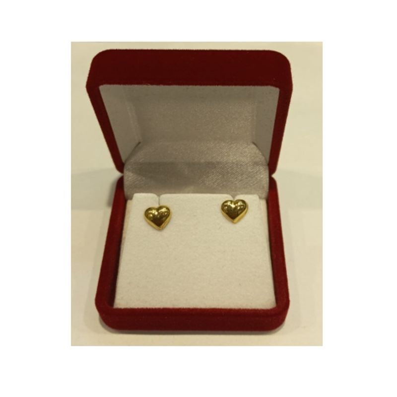 GENERICO - Aros oro 18 ktes corazon