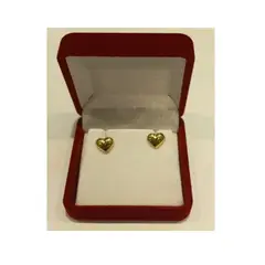 GENERICO - Aros oro 18 ktes corazon