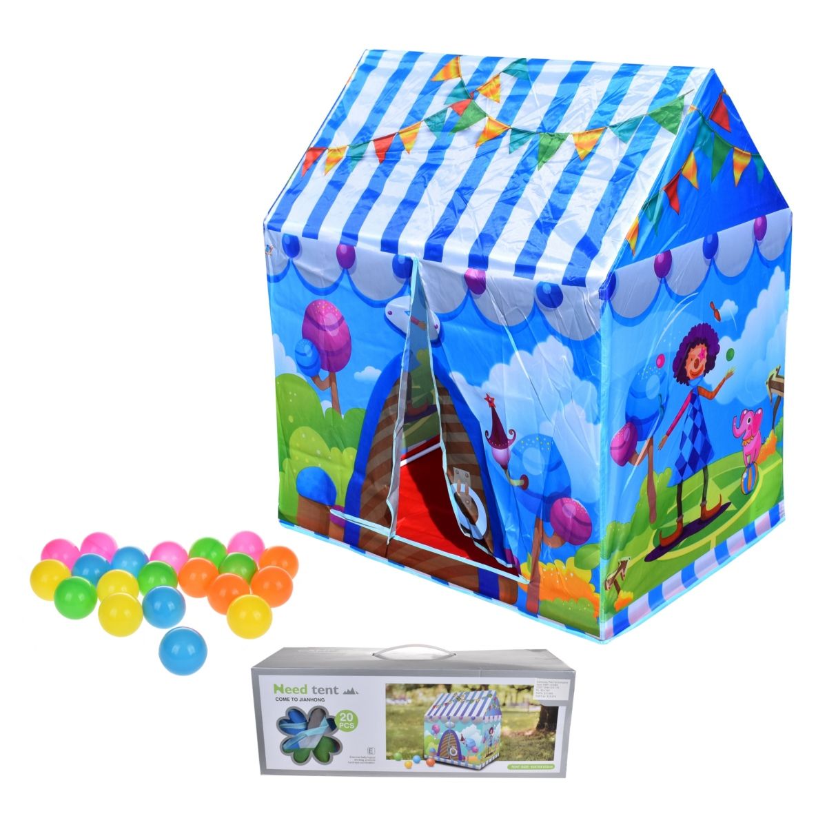 ANSALDO - Carpa Circo De 93X70X103 Cms Con Pelotas