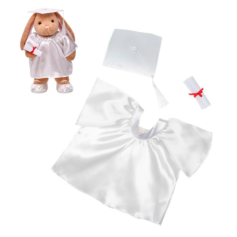 BUILD A BEAR - Capa Y Birrete Graduacion Blanco Mas Título Build-A-Bear