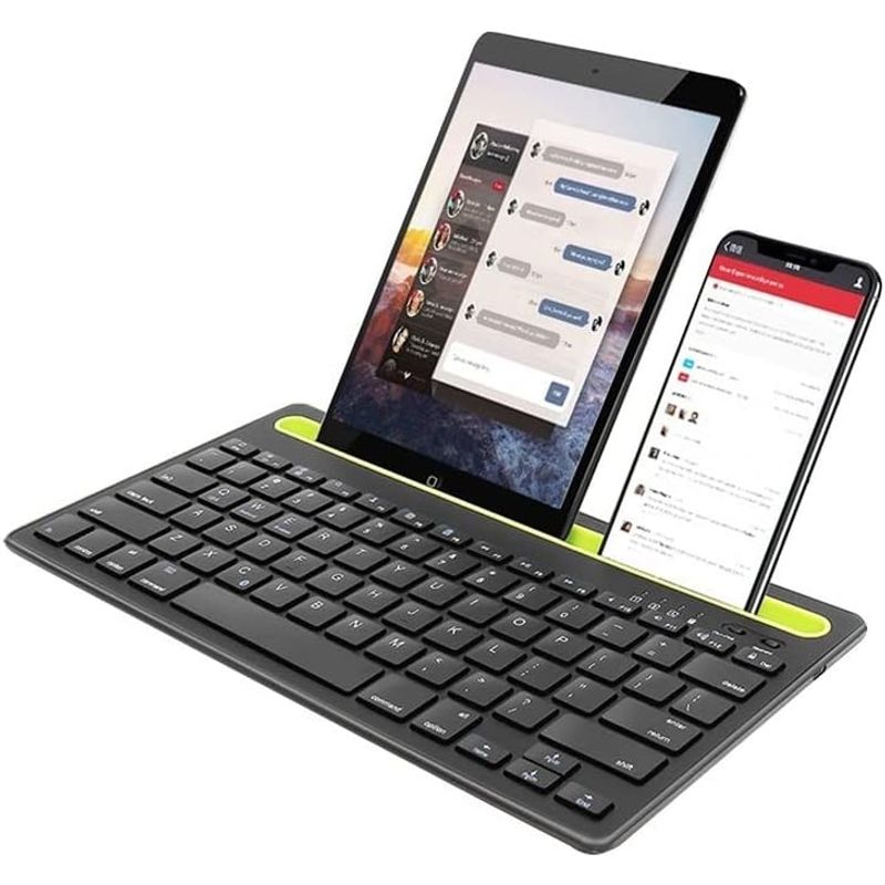 GENERICO - Teclado Recargable Bluetooth Con Soporte Para Tablet Celular