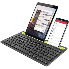GENERICO - Teclado Recargable Bluetooth Con Soporte Para Tablet Celular