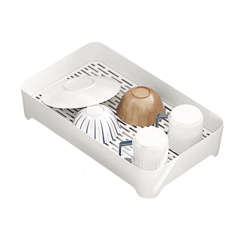 SANTU HOME & DECO - Secaplatos con Bandeja Goteo y Tabla Para Drenaje