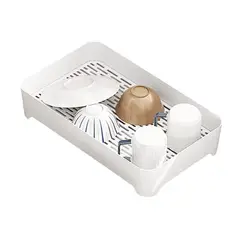 SANTU HOME & DECO - Secaplatos con Bandeja Goteo y Tabla Para Drenaje